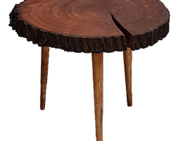 میز عسلی مدل صپرک متوسط چوبی روستیک